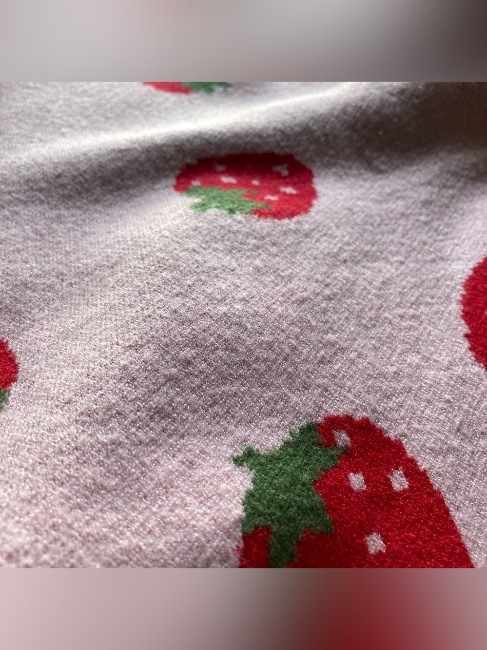 Pink Strawberry Knit Cardigan - Picture 12 of 14